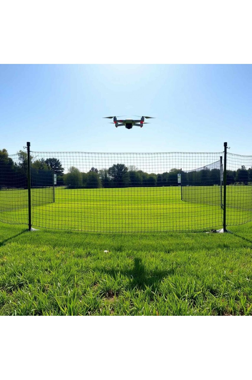 Полигон для дронов (сетчатое ограждение + комплект фигур для БПЛА)