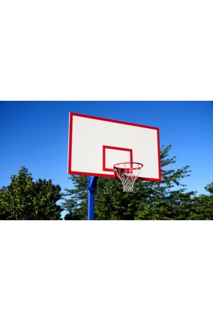 Щит баскетбольный игровой 1800х1050 фанера без рамы (разметка красная или черная)