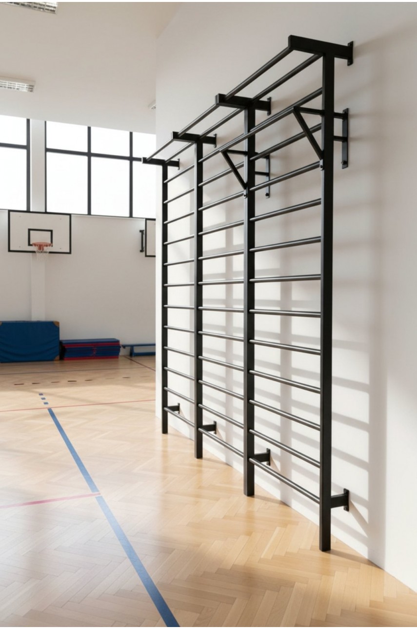 Стенка шведская металлическая с турником .